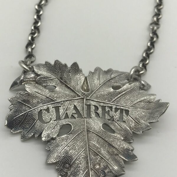 Georgian (London 1828) Silver ‘Claret’ Decanter Label