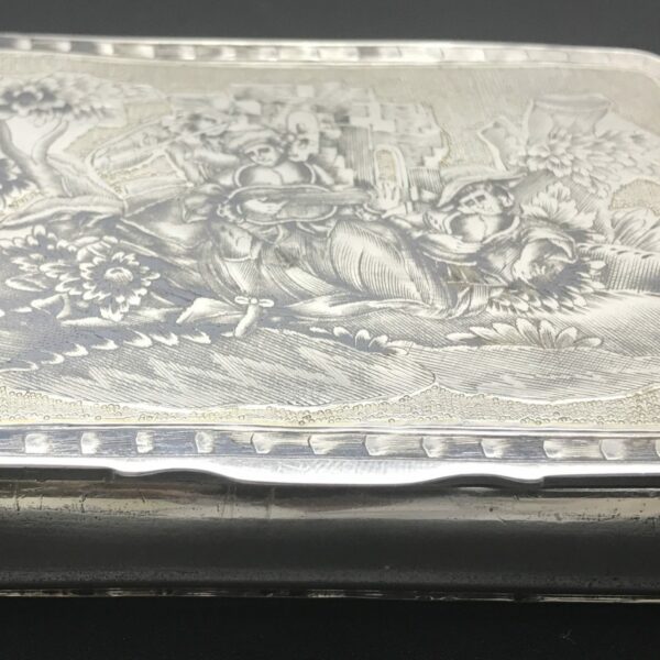 Antique Russian Silver ‘Niello’ Box