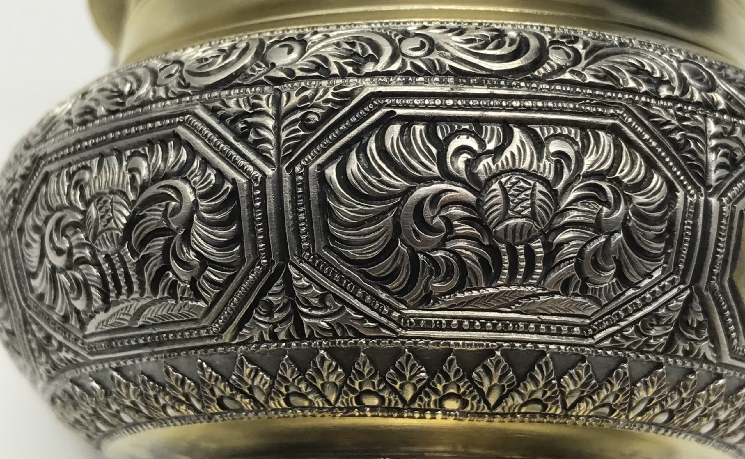 Victorian (London 1869) Silver Gilt Cruet Set