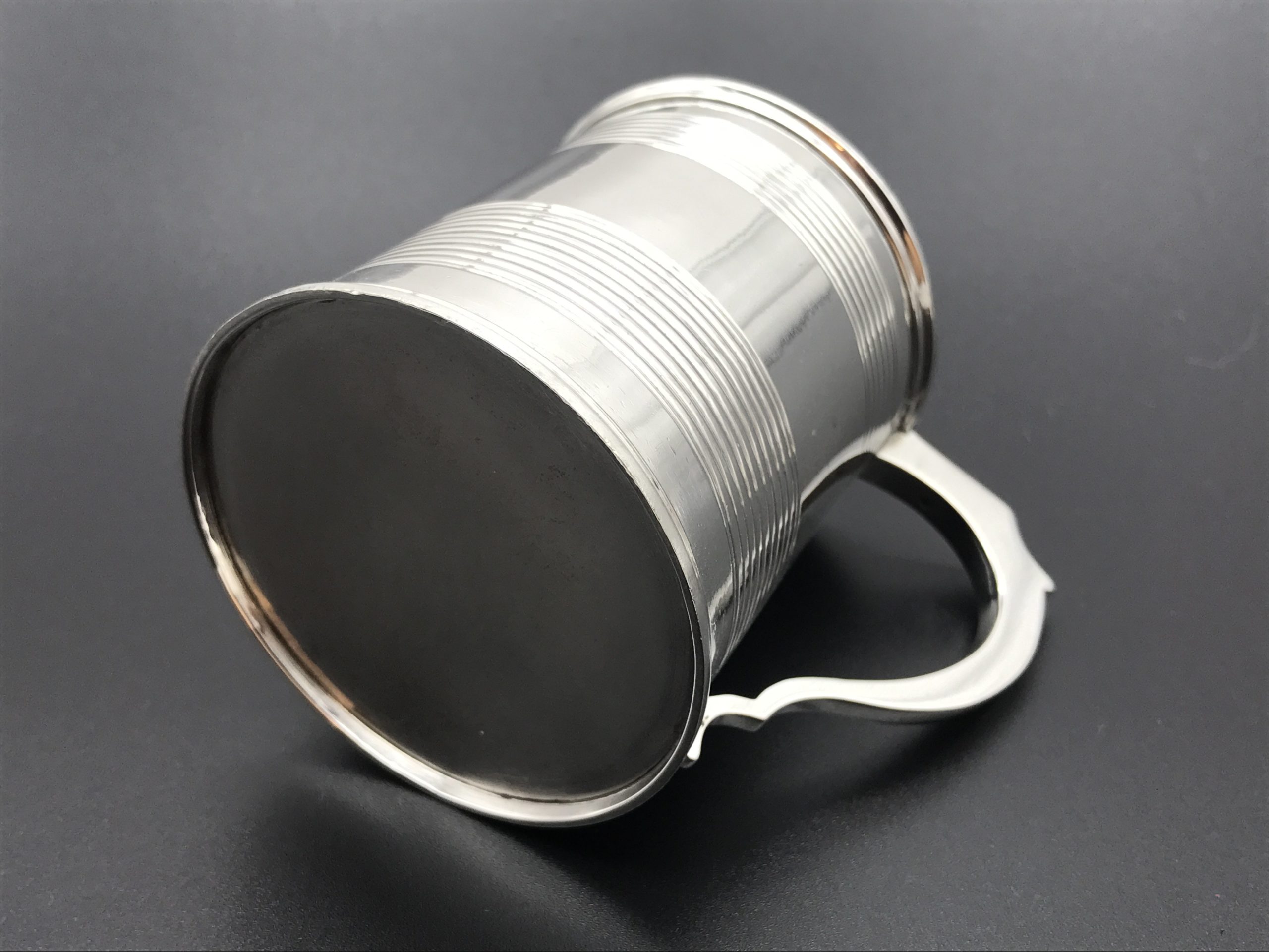 Antique Victorian (London 1848) Sterling Silver Christening Mug