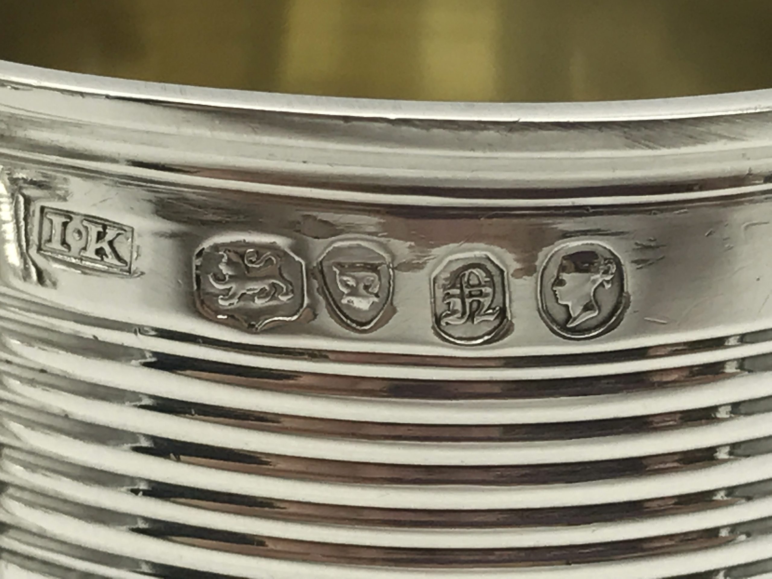 Antique Victorian (London 1848) Sterling Silver Christening Mug