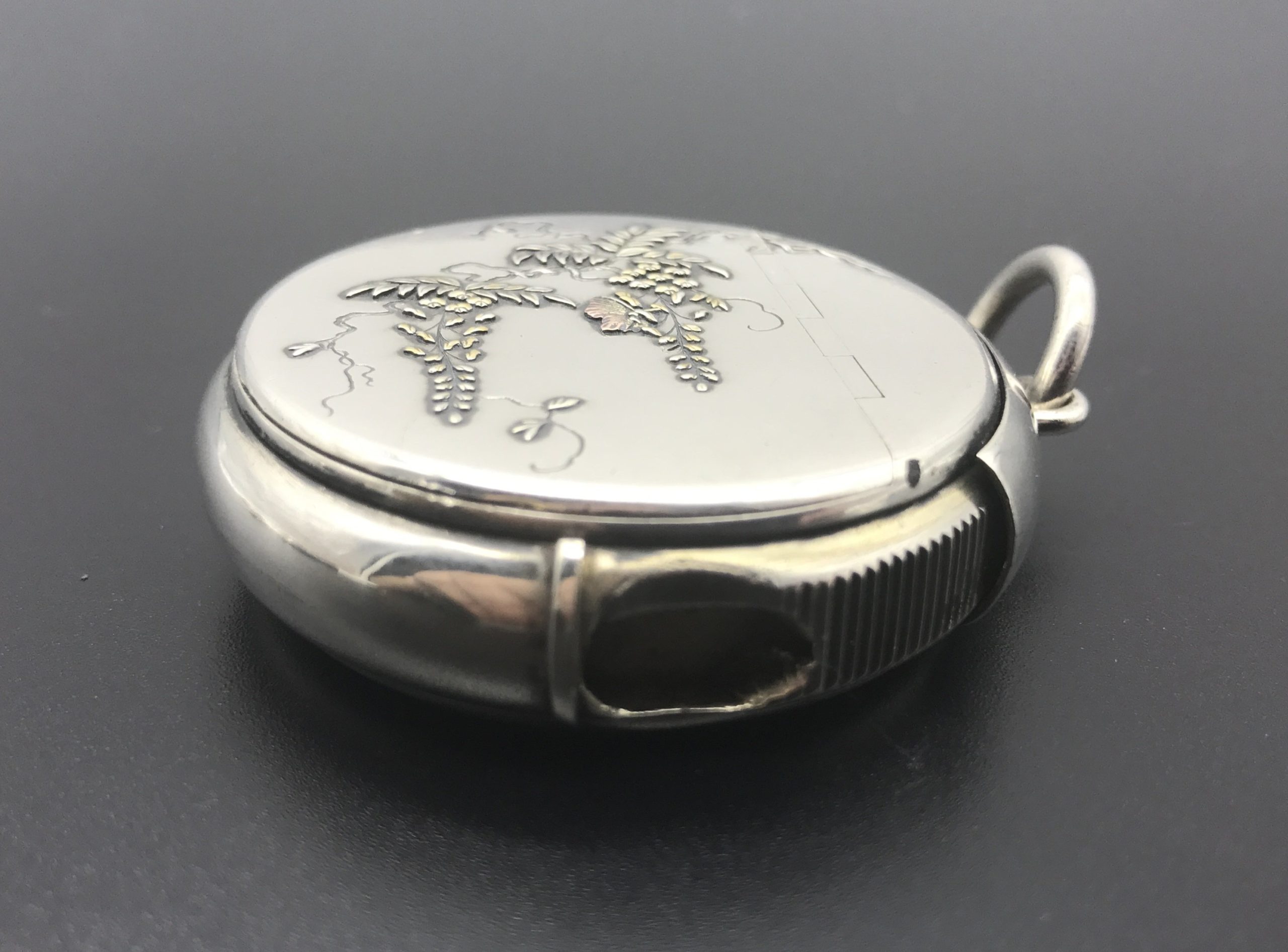 Rare Victorian Silver Vesta Case and Slow Match Holder