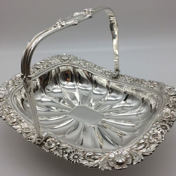 Stunning Antique Silver Plated Fruit or Bread Basket