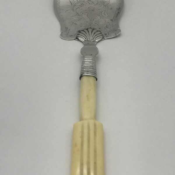 Antique Silver Ivory/Bone Handled Cake/Pie Server