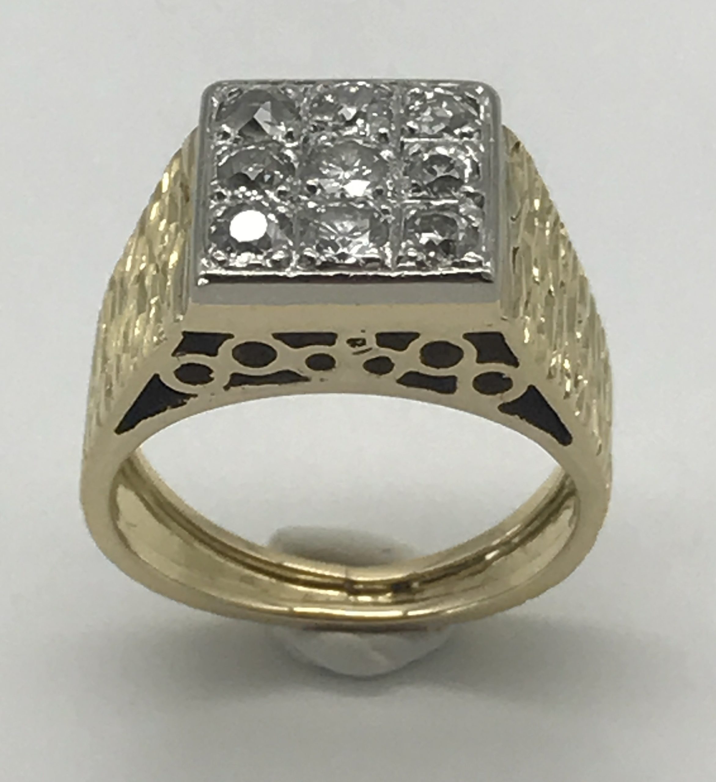Vintage 18ct Gold & Diamond Dress Ring