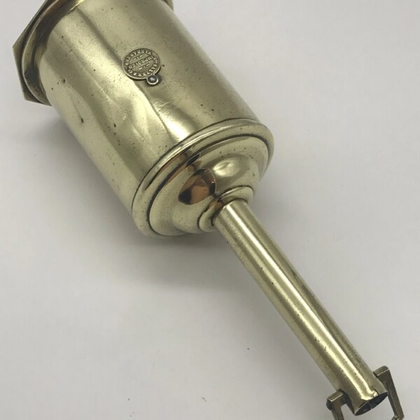 Rare Antique Brass Bottle Jack Spit Turner