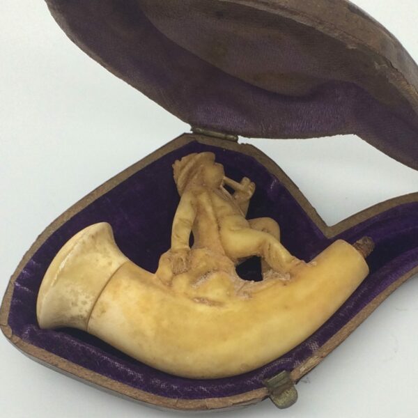 Antique Cased Meerschaum Pipe