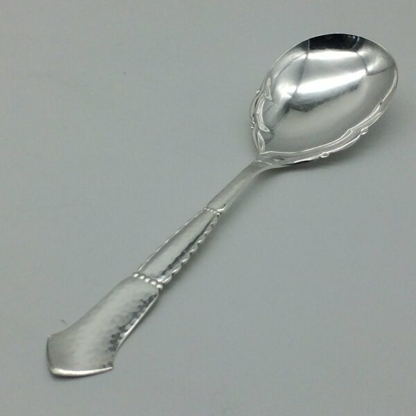 Large Danish Solid Silver Serving Spoon (Christian F. Heise)