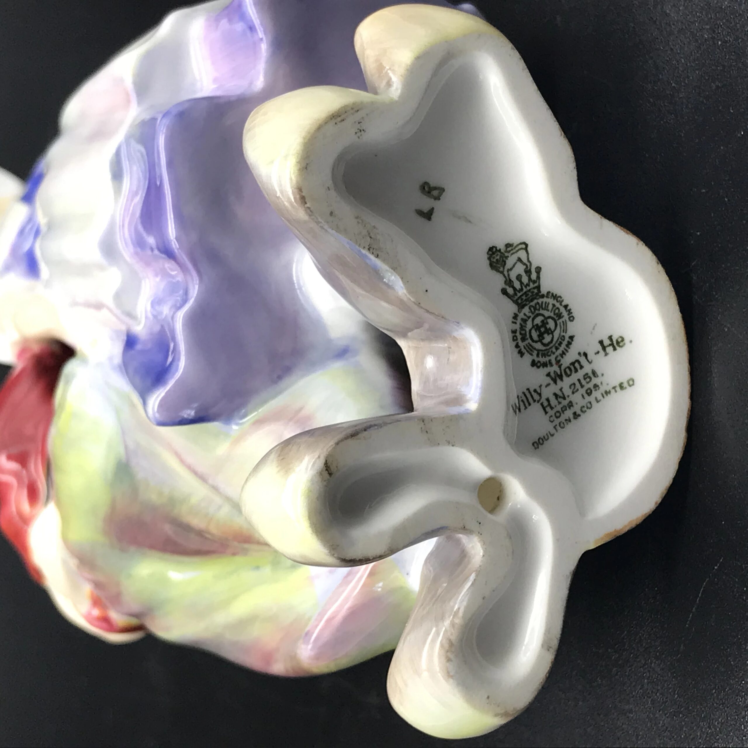 Old Rare Royal Doulton ‘Willy-Won’t-He’ Figure