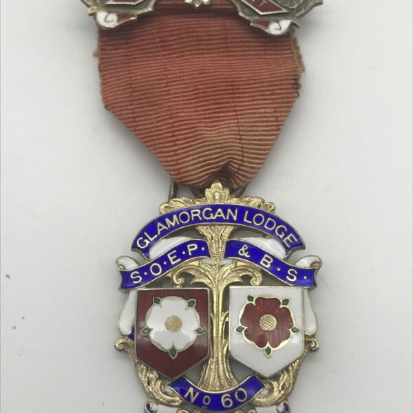 Antique Silver Gilt and Enamel ‘Sons of England’ Medal