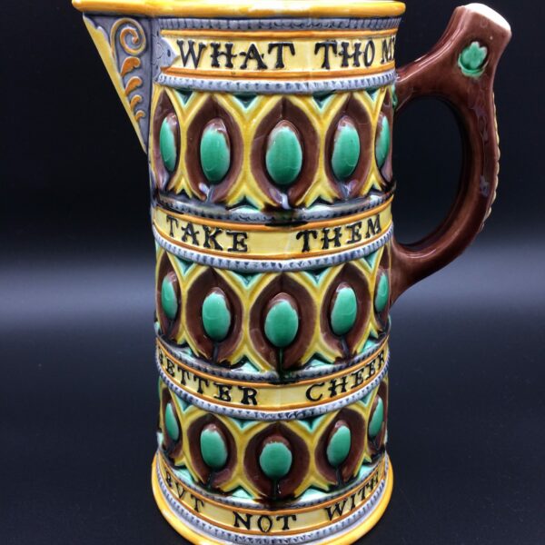Antique Wedgwood Majolica ‘Caterer’ Jug (1867)