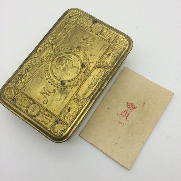 Christmas 1914 Princess Mary Brass Tin & Card