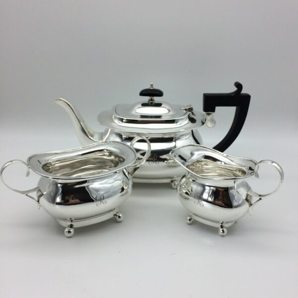 Gorgeous Vintage Sterling Silver Three Piece Tea Set