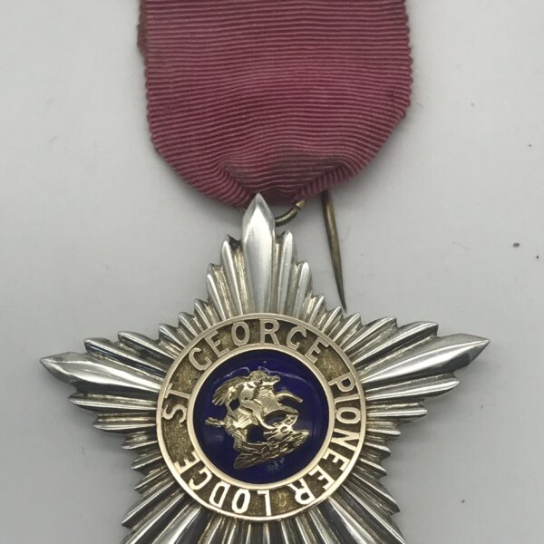 Early Gold, Silver & Enamel ‘St. George’ Masonic Medal