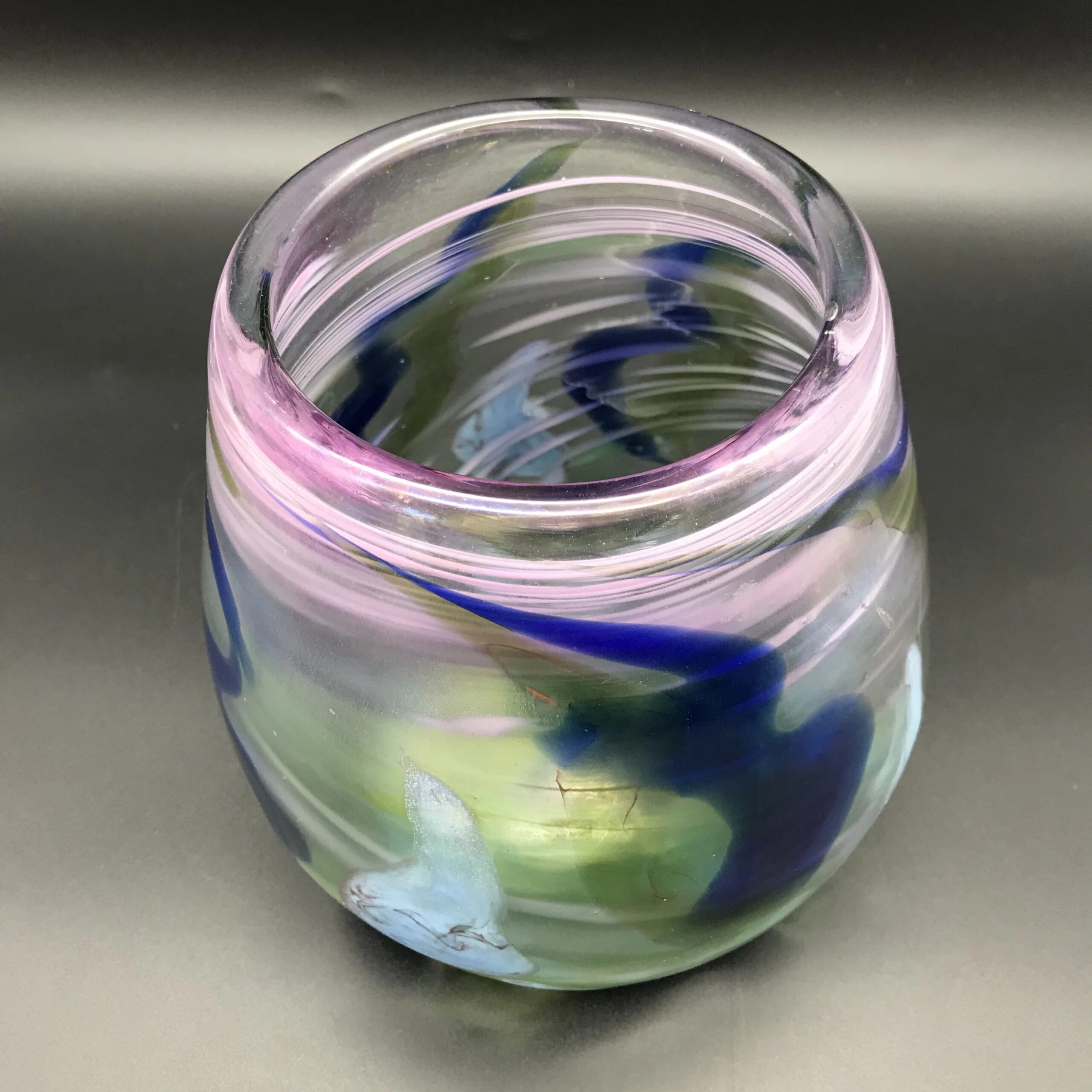 Large Signed ‘Shirley Cloete’ Art Glass Vase (1921 – 2010)