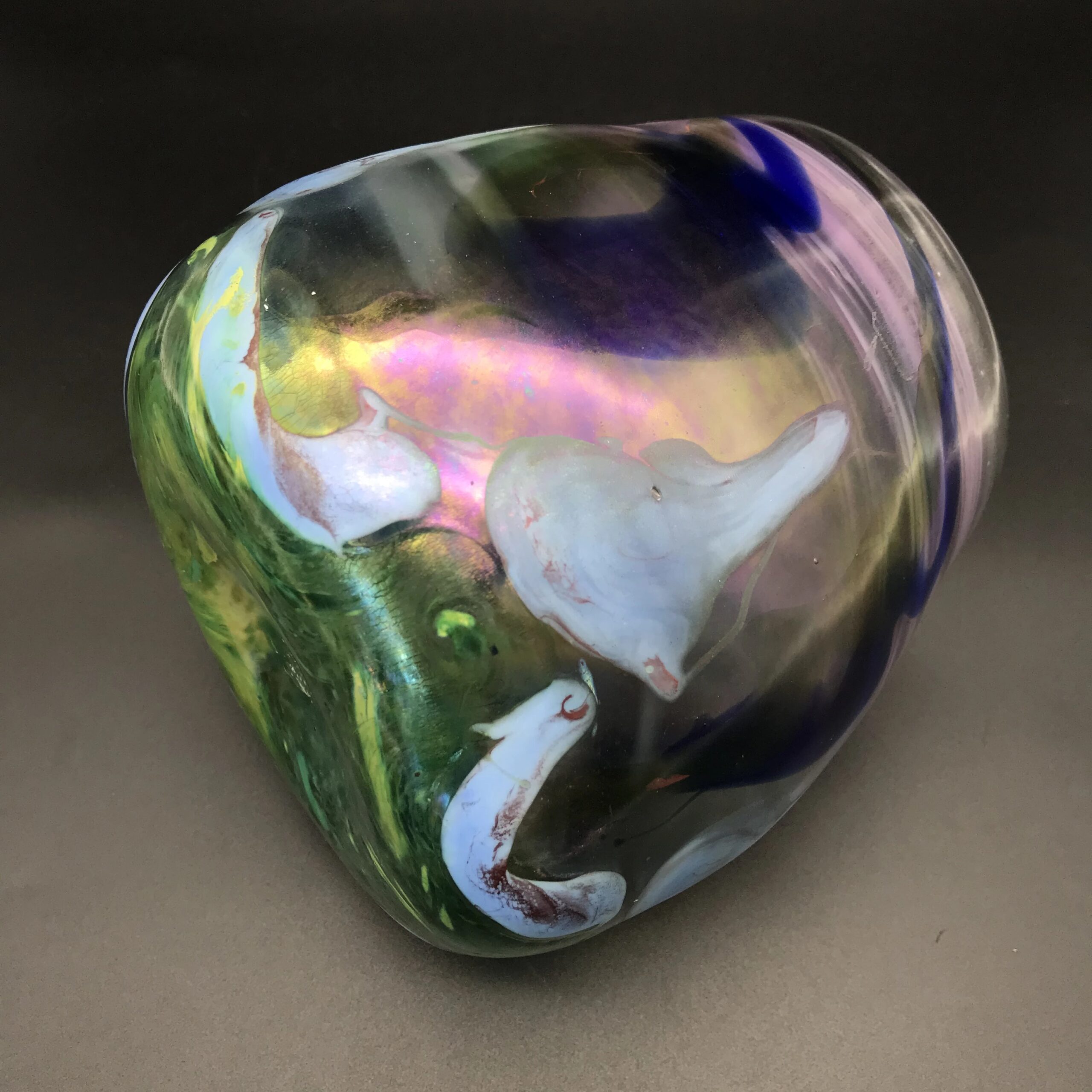 Large Signed ‘Shirley Cloete’ Art Glass Vase (1921 – 2010)