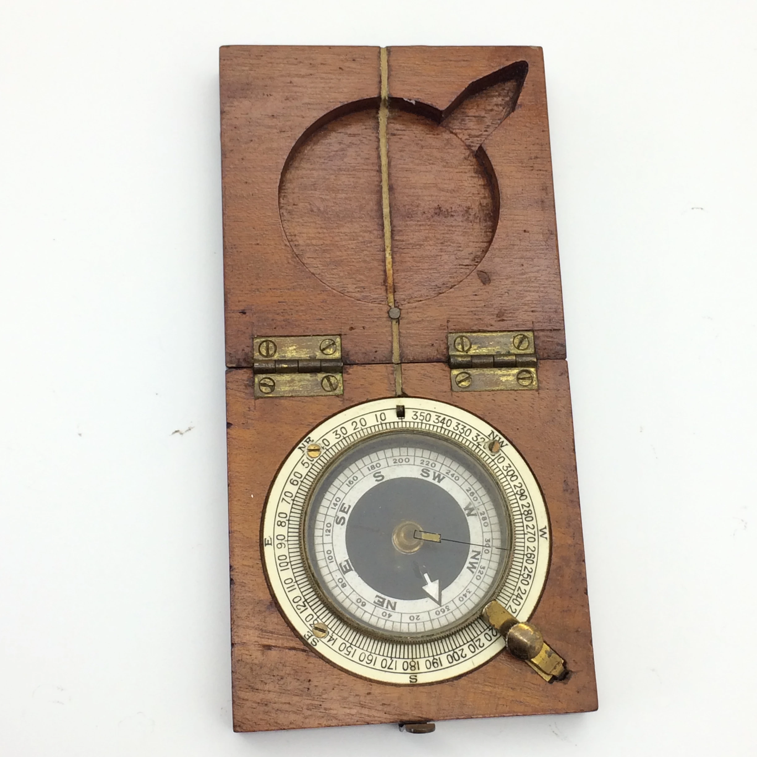 Antique Wooden Cased ‘J. Wardale – 1918’ Compass