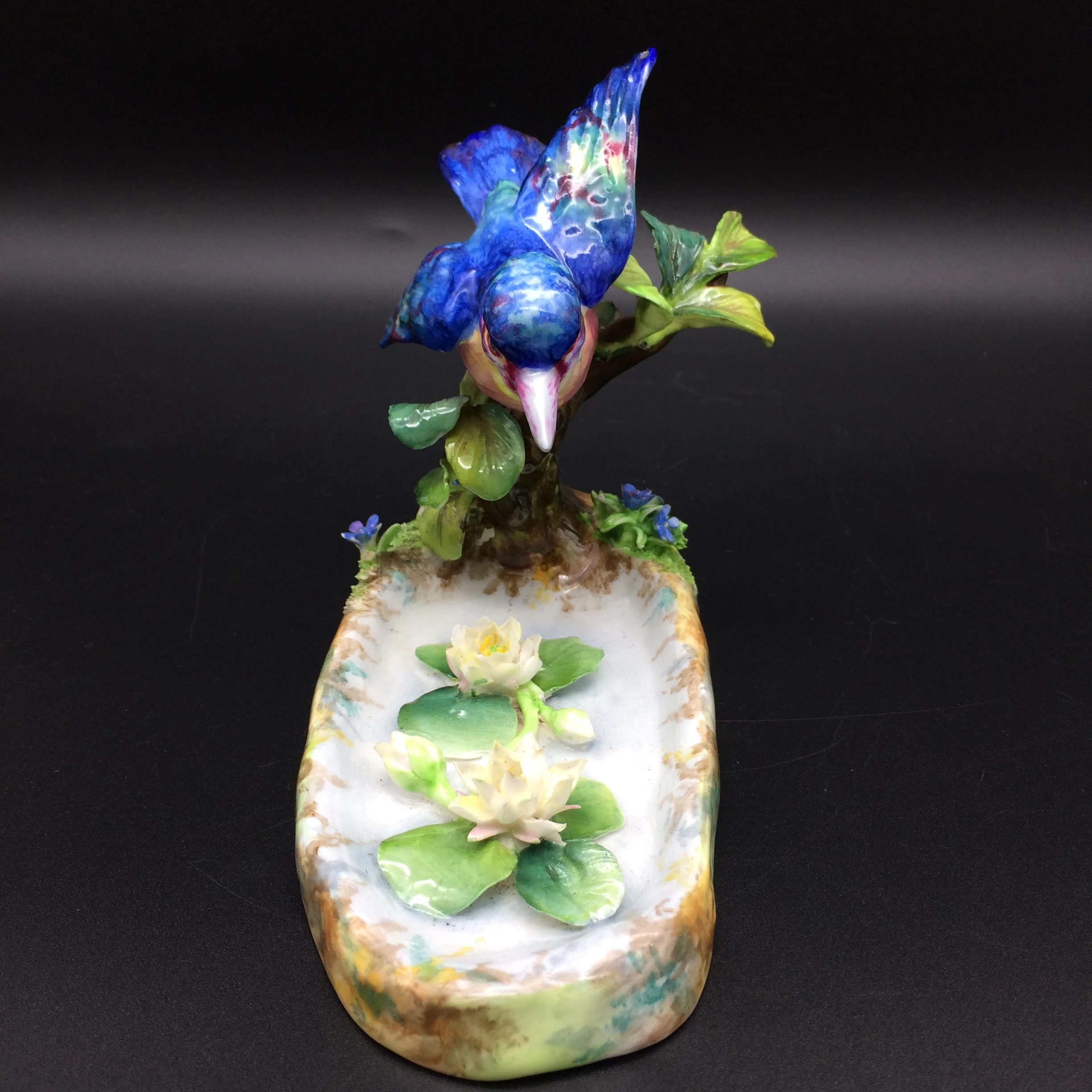 Early Crown Staffordshire ‘J.T. Jones’ Kingfisher Figure