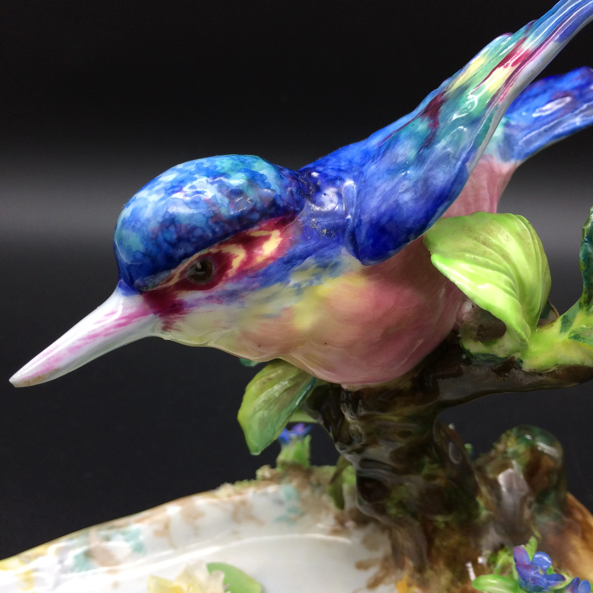 Early Crown Staffordshire ‘J.T. Jones’ Kingfisher Figure