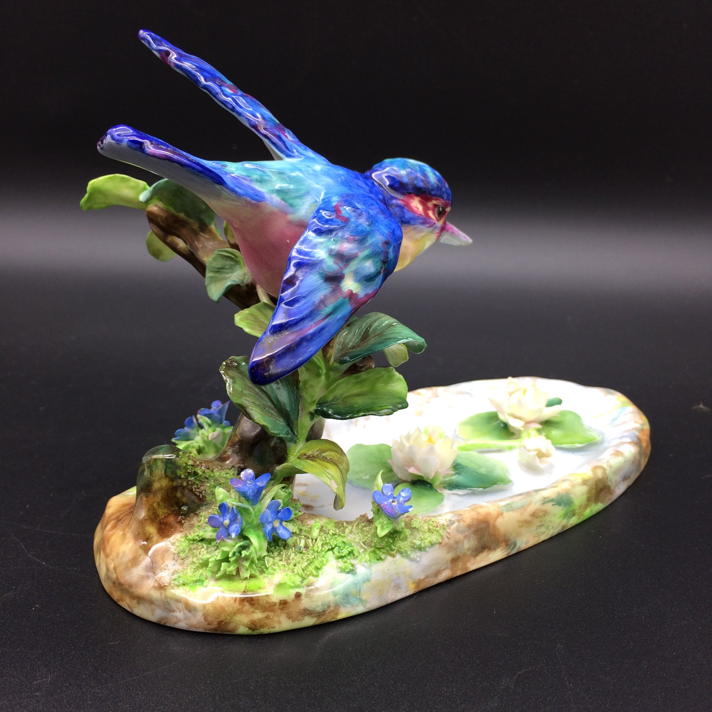 Early Crown Staffordshire ‘J.T. Jones’ Kingfisher Figure