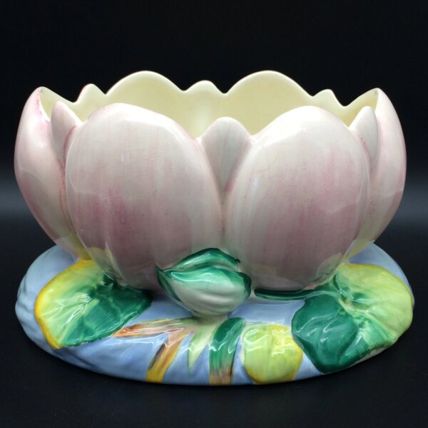 Early Art Deco ‘Clarice Cliff’ Lily Pad Flower Bowl/Vase (C1936)