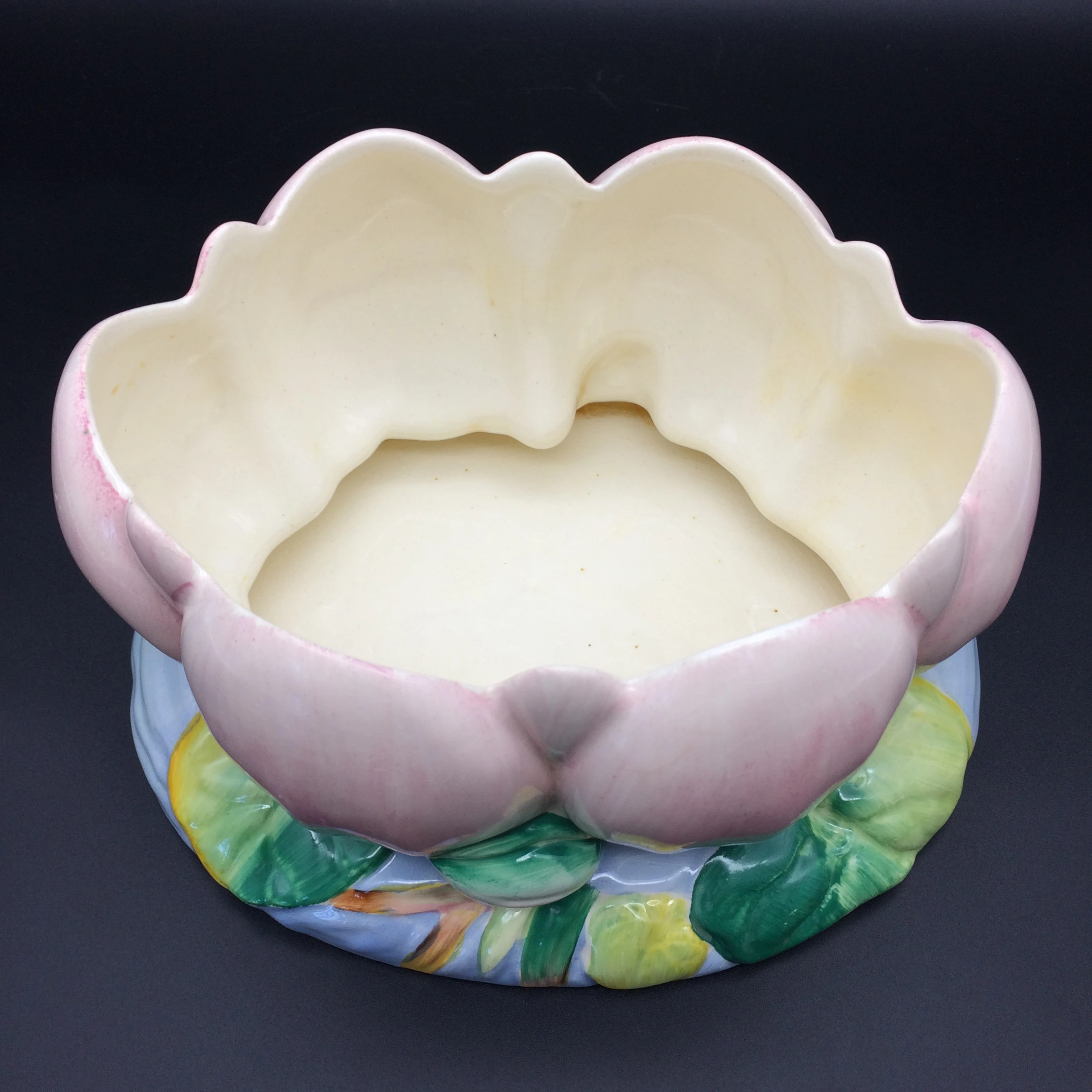 Early Art Deco ‘Clarice Cliff’ Lily Pad Flower Bowl/Vase (C1936)