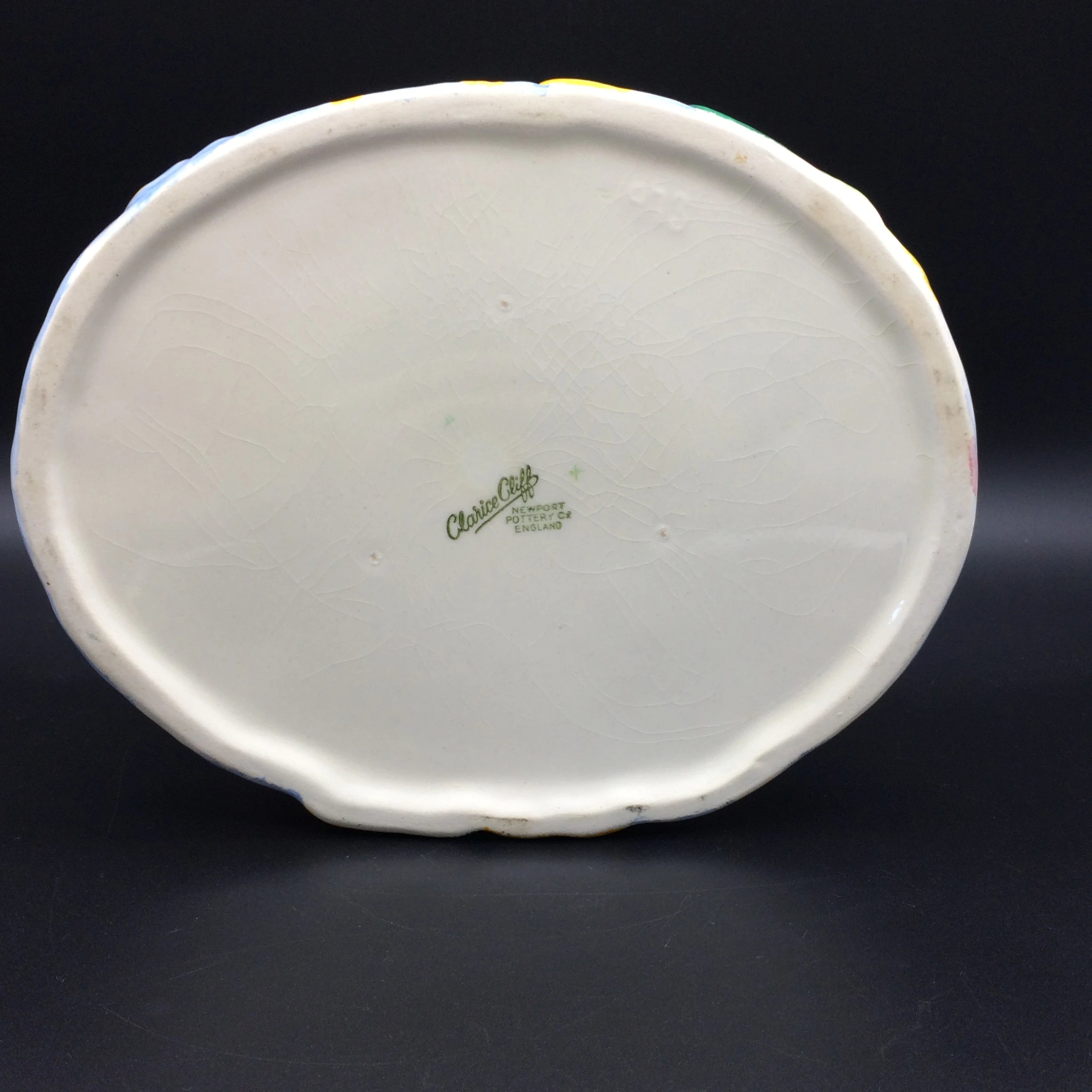 Early Art Deco ‘Clarice Cliff’ Lily Pad Flower Bowl/Vase (C1936)