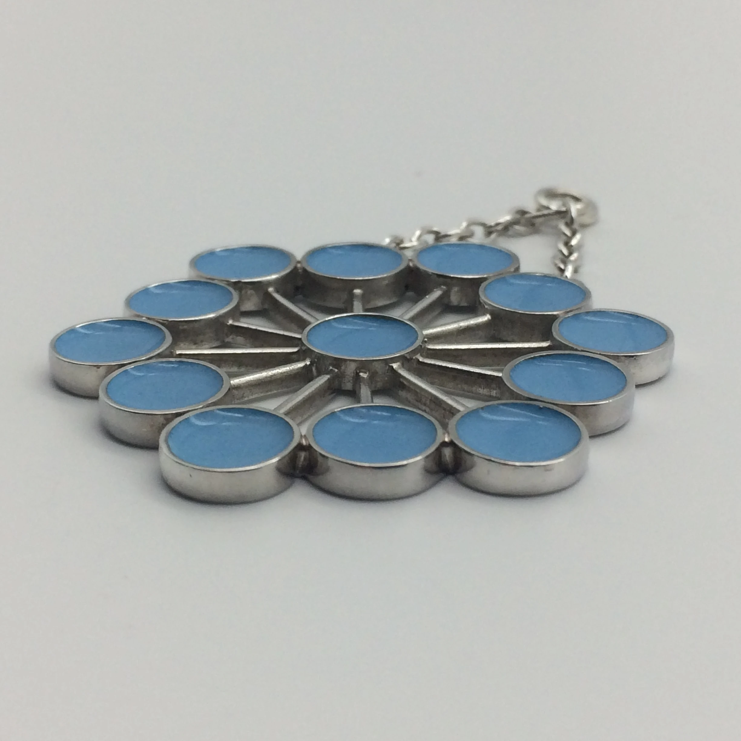 Very Rare Georg Jensen Enamel Pendant by Astrid Fog