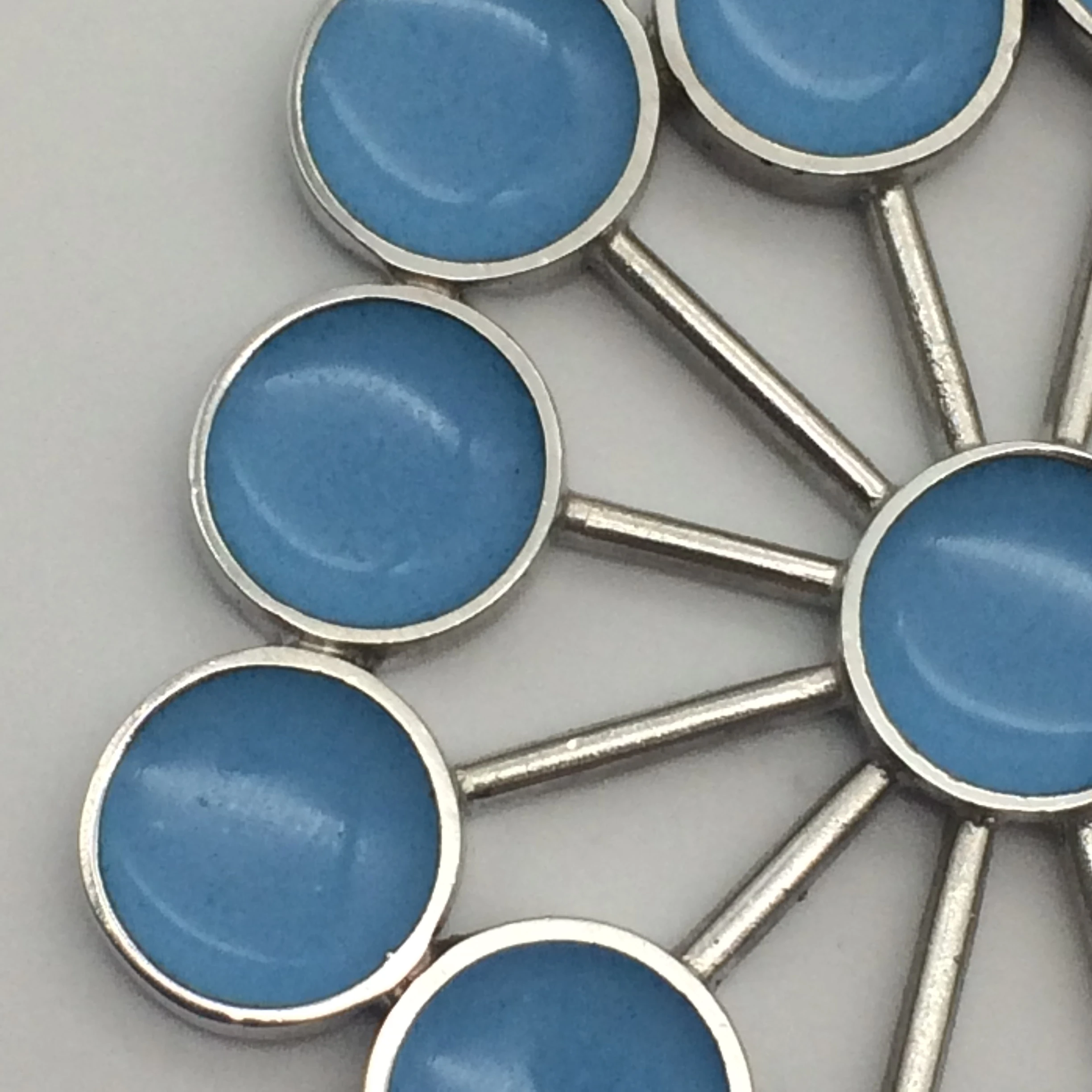 Very Rare Georg Jensen Enamel Pendant by Astrid Fog