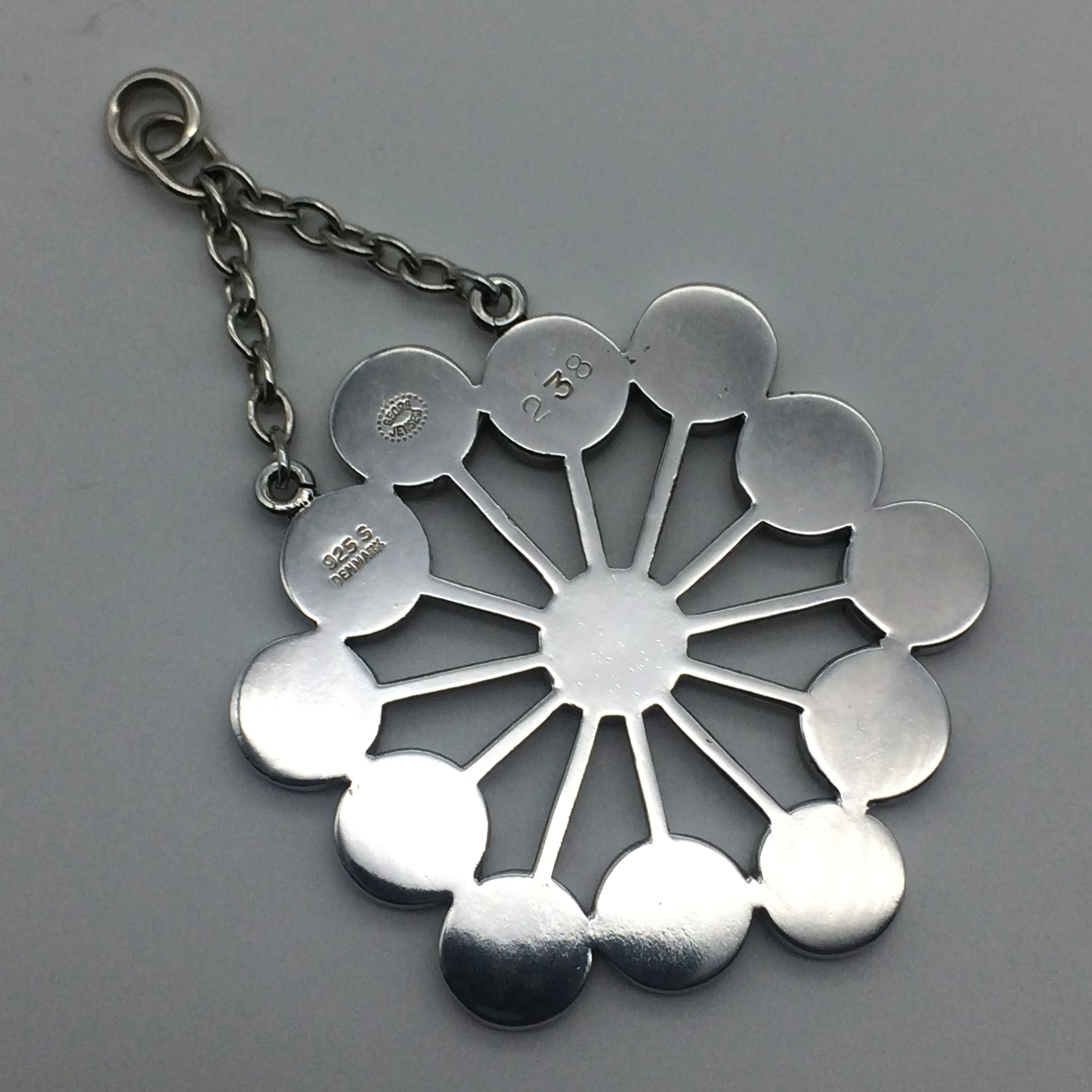 Very Rare Georg Jensen Enamel Pendant by Astrid Fog