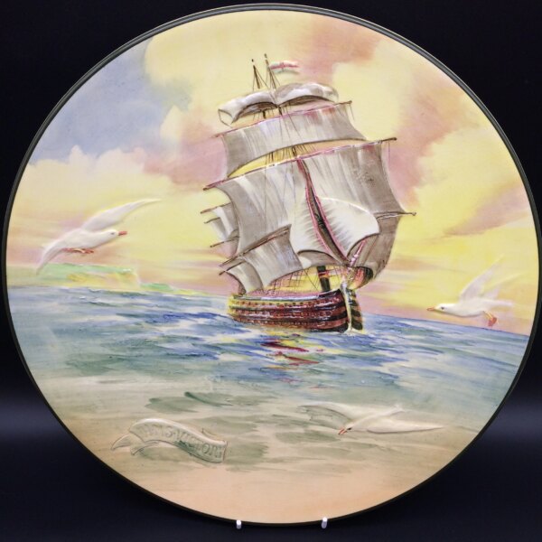 Royal Doulton Famous Ships ‘H.M.S. Victory’ Wall Charger (D5957)
