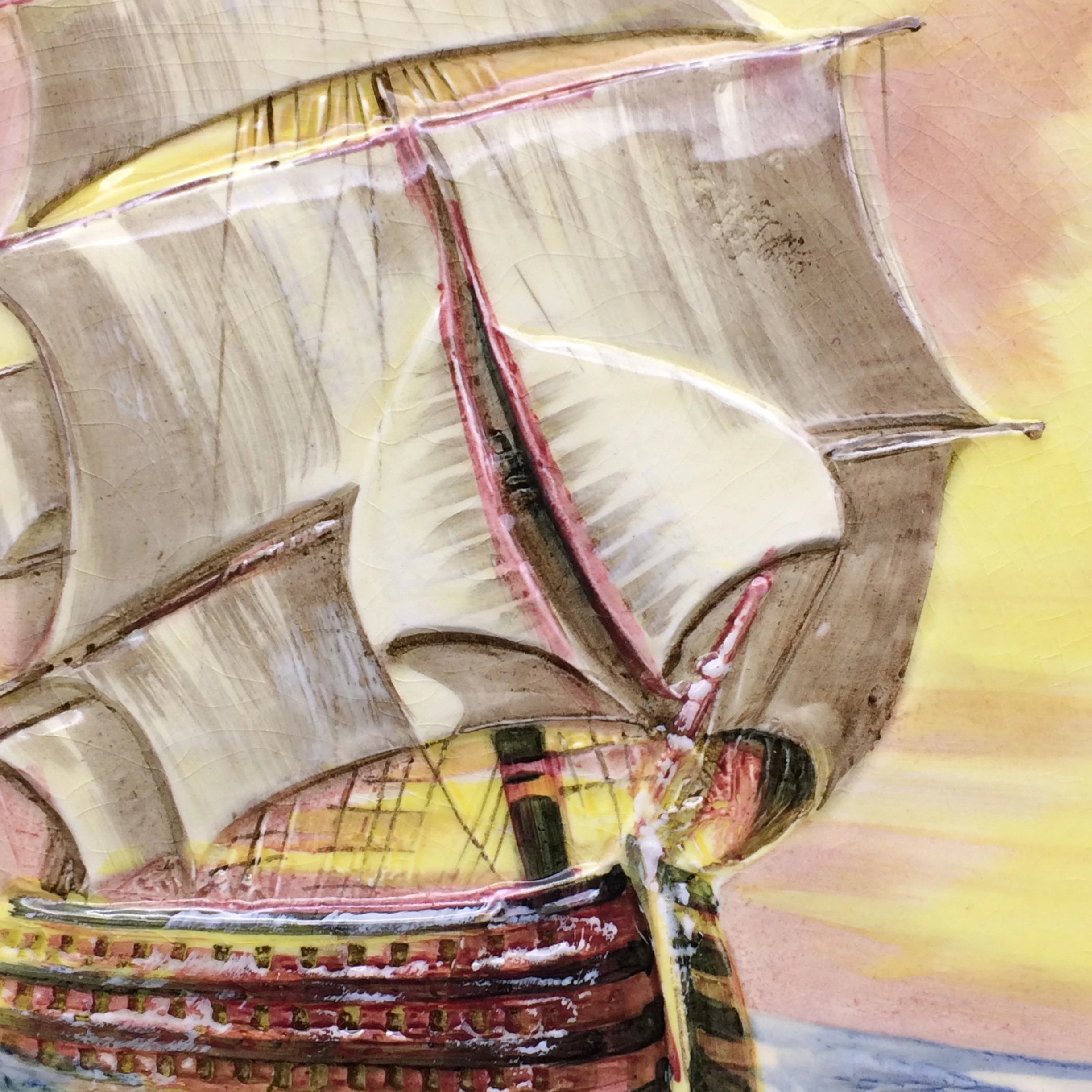 Royal Doulton Famous Ships ‘H.M.S. Victory’ Wall Charger (D5957)