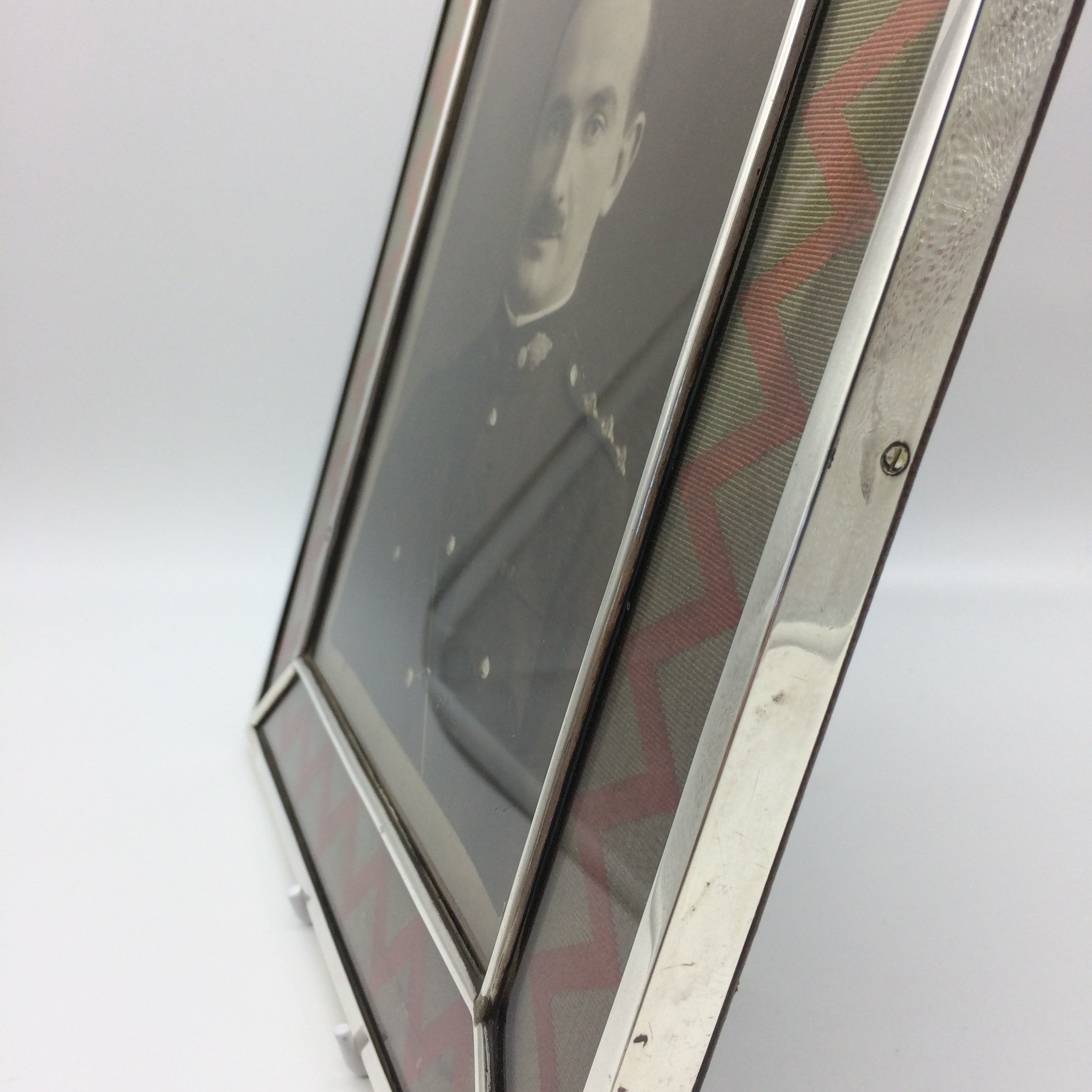 Unusual Antique Silver WWI Royal Artillery Photo Frame