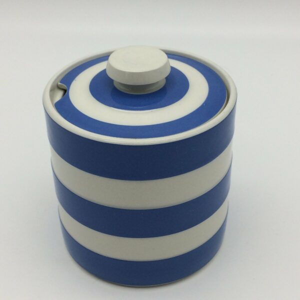 Vintage ‘Cornishware’ Blue & White Jar & Lid