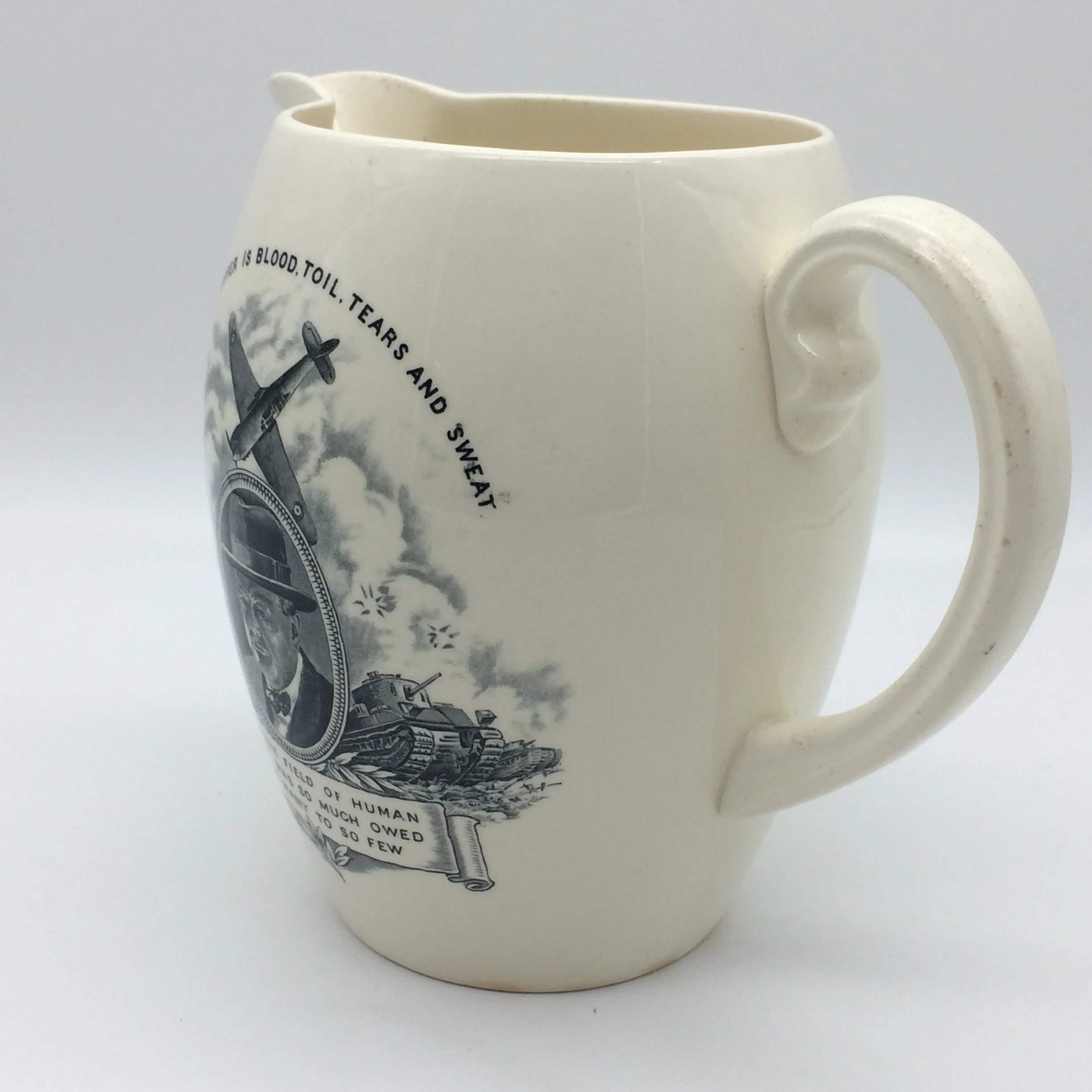 Early Copeland Spode ‘Winston Churchill’ WW2 Pitcher