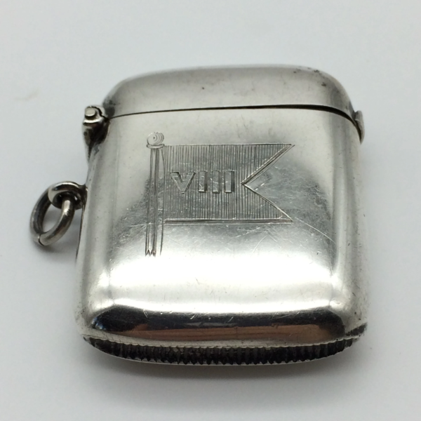 Rare Silver Boer War Vesta Case