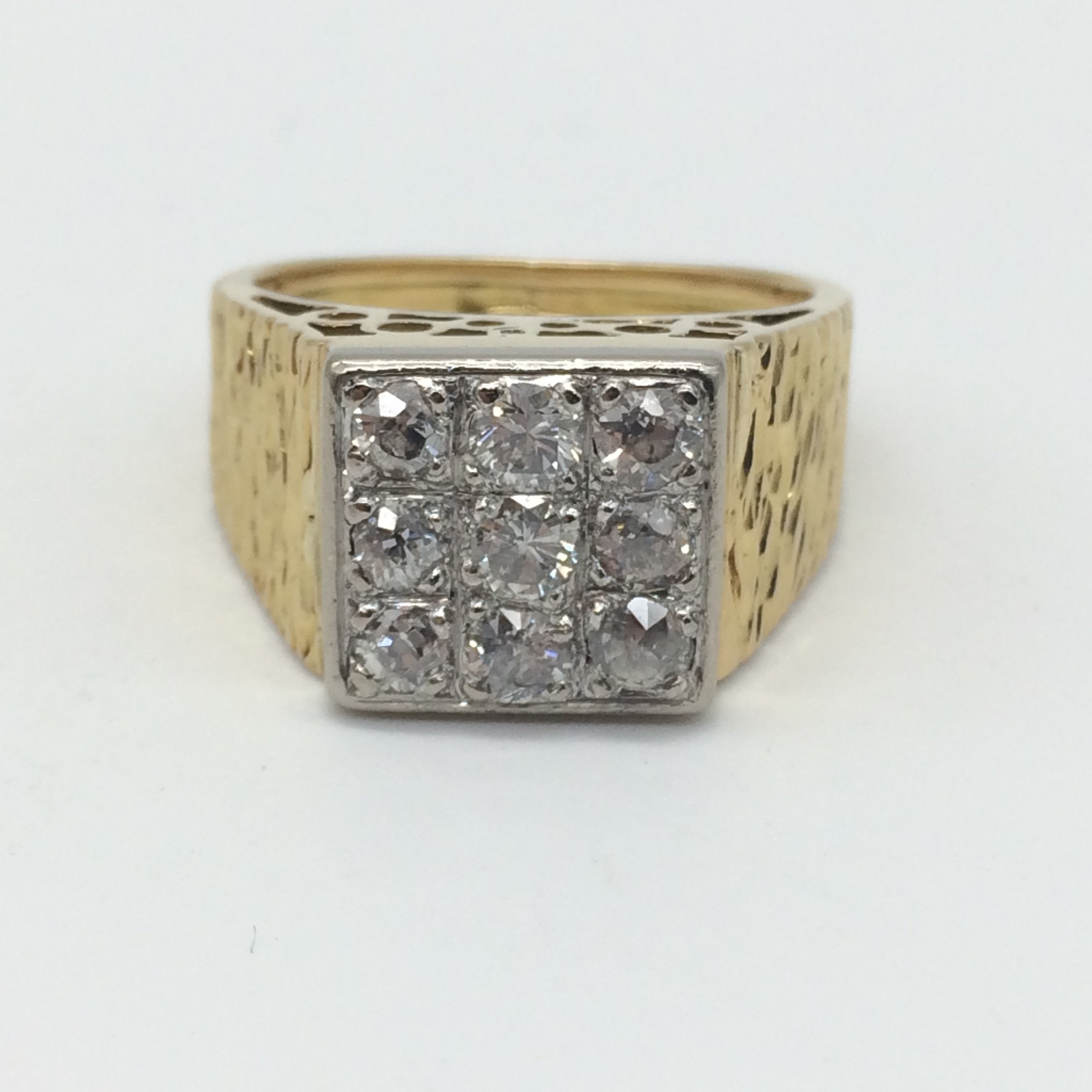 Vintage 18ct Gold & Diamond Dress Ring