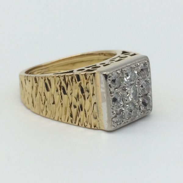 Vintage 18ct Gold & Diamond Dress Ring