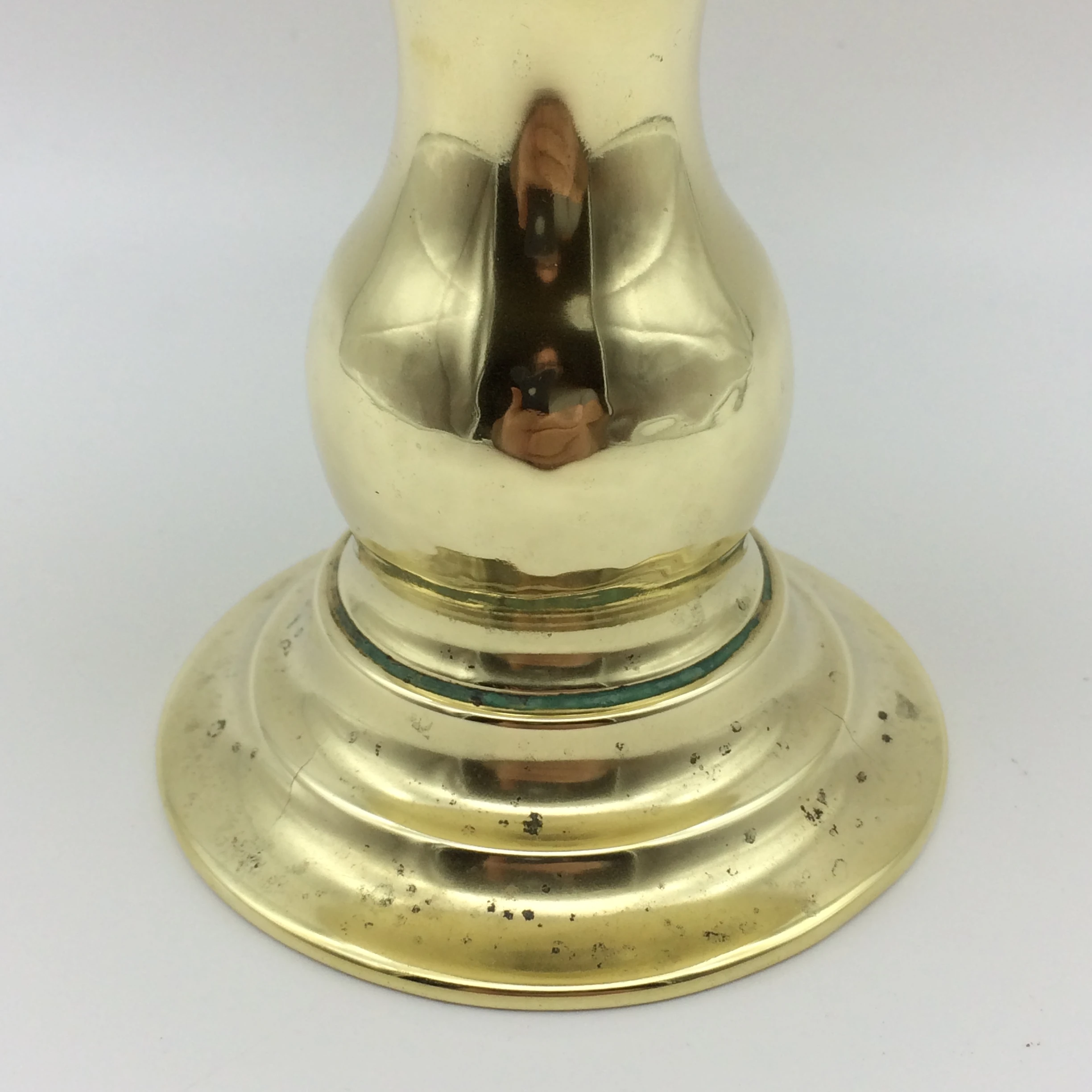 Early Brass Pedestal Fruit Bowl or Planter