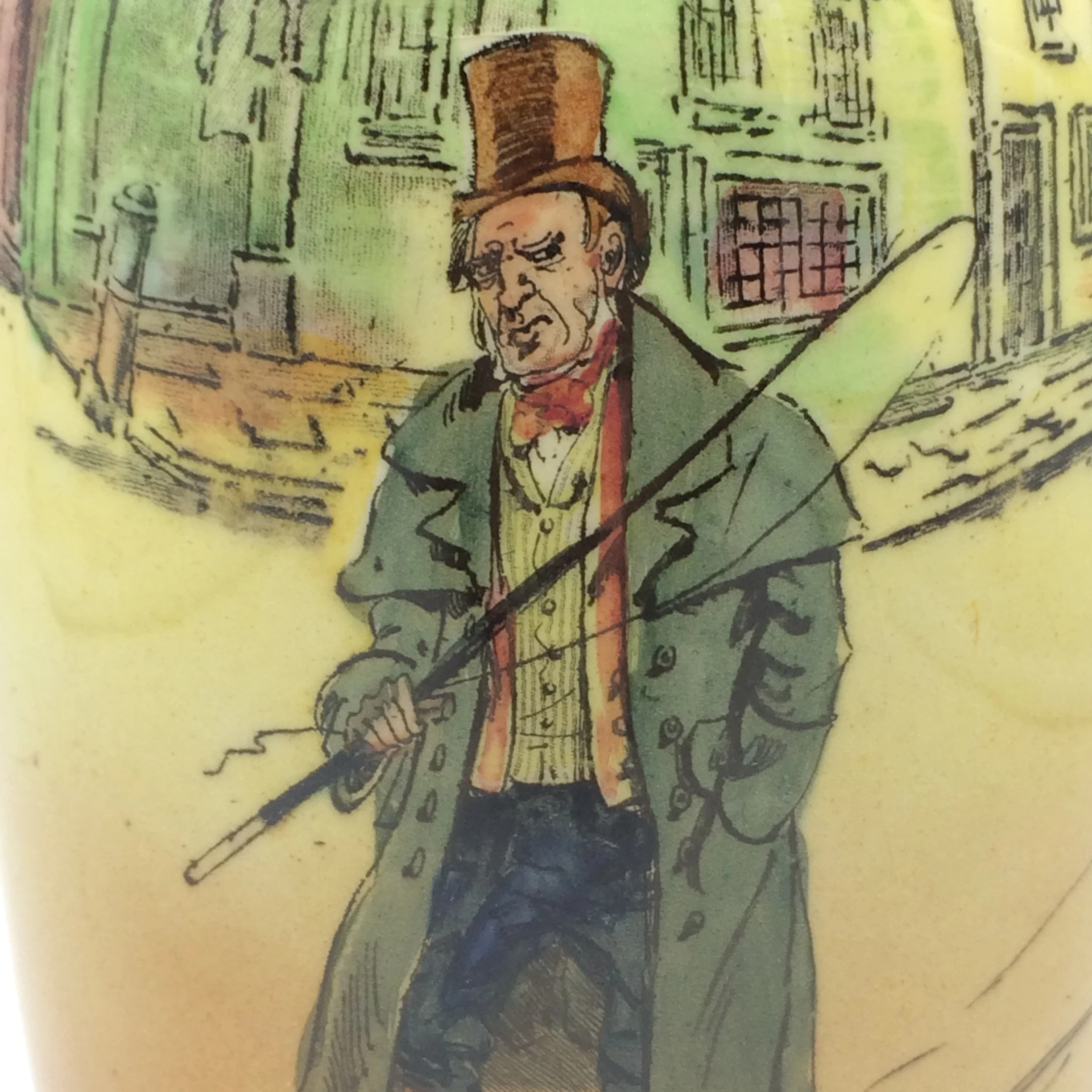 Large Royal Doulton ‘Dickens Ware’ Vase (Barkis)