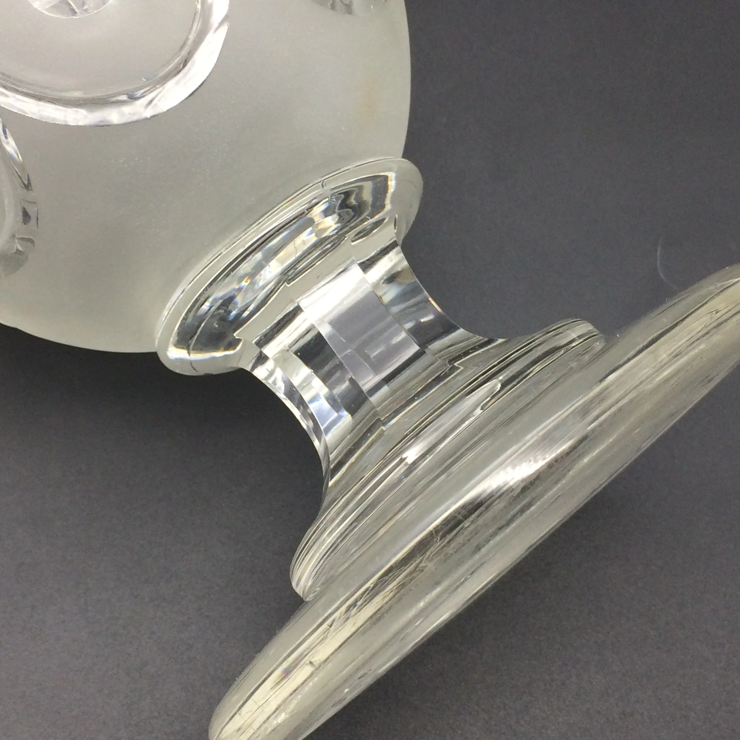 Awesome Large Vintage Acid Etched Crystal Jug