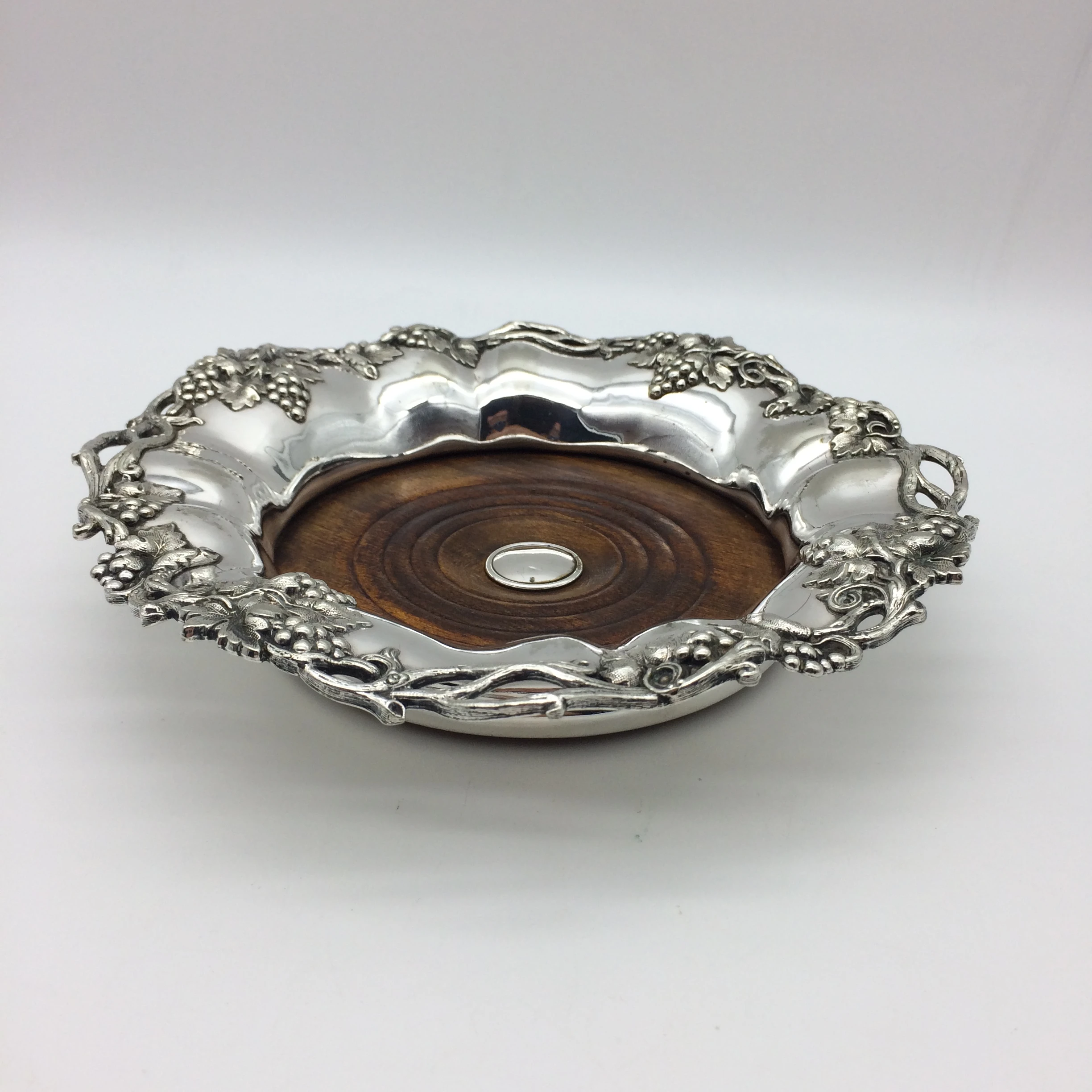 Magnificent Pair of Victorian Silver-Plated Wine Coasters