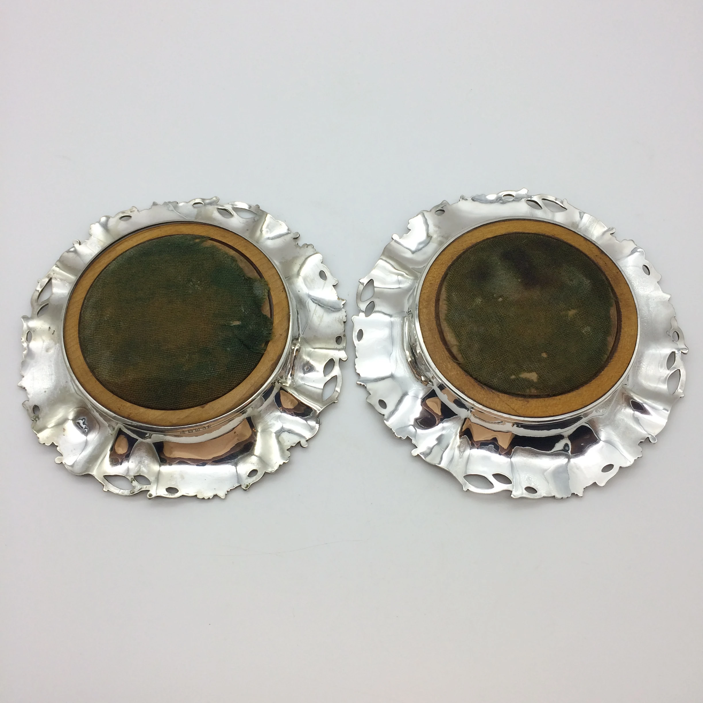 Magnificent Pair of Victorian Silver-Plated Wine Coasters