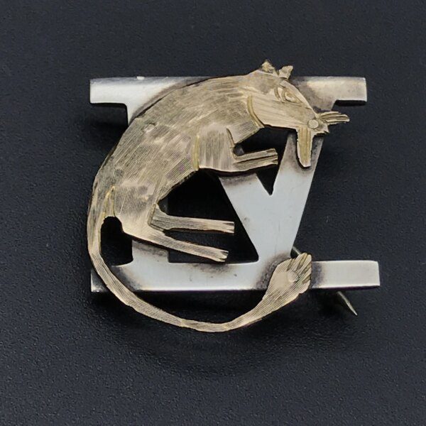 Very Rare (Desert Rats) Solid Gold ‘4th S.A. Armoured Car Regt ...