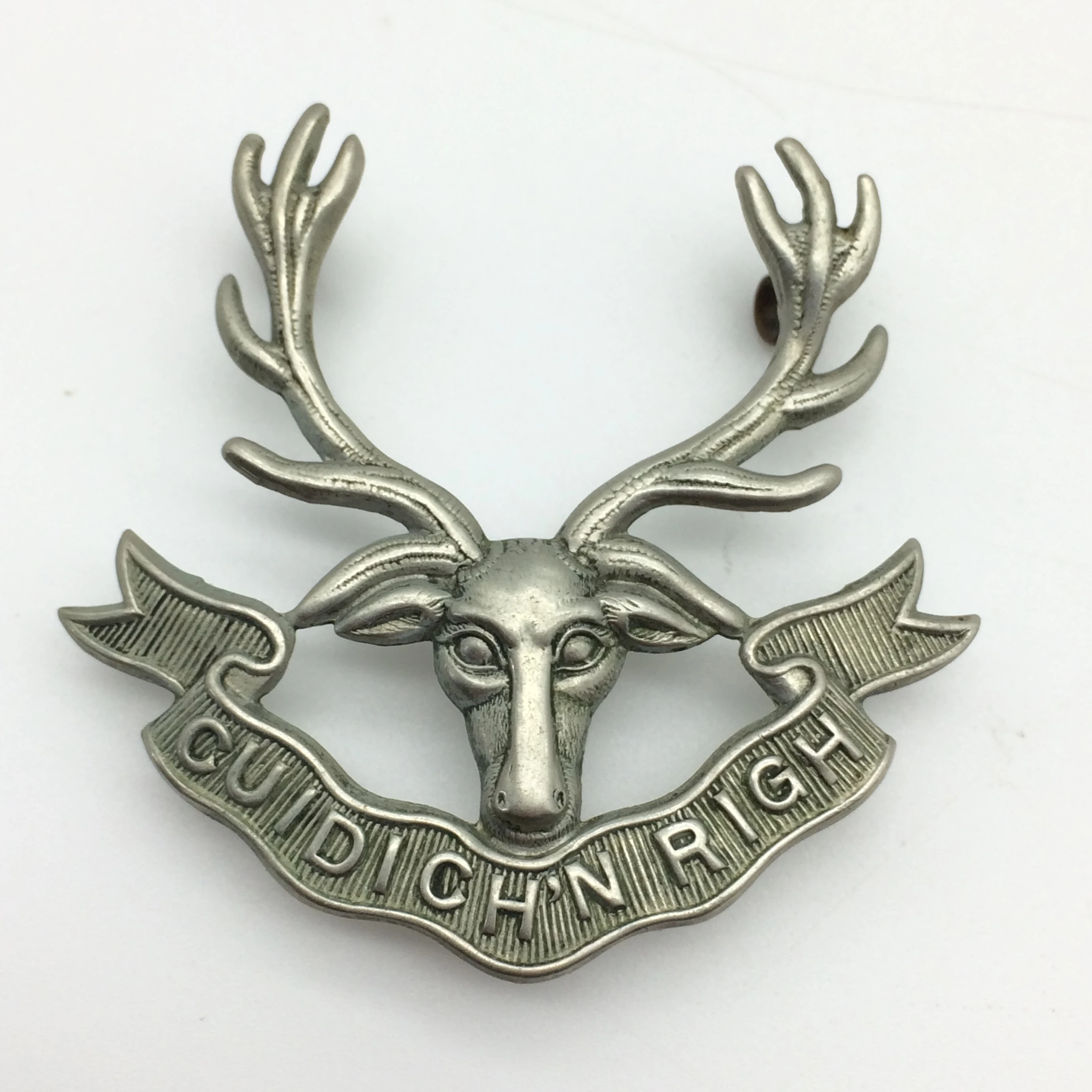 Boer War - Early ‘Seaforth Highlanders’ Cap Badge (3 x Lugs)