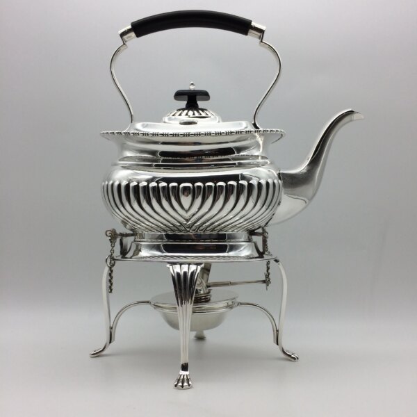 Top Quality Edwardian Silver Plated Kettle on Stand