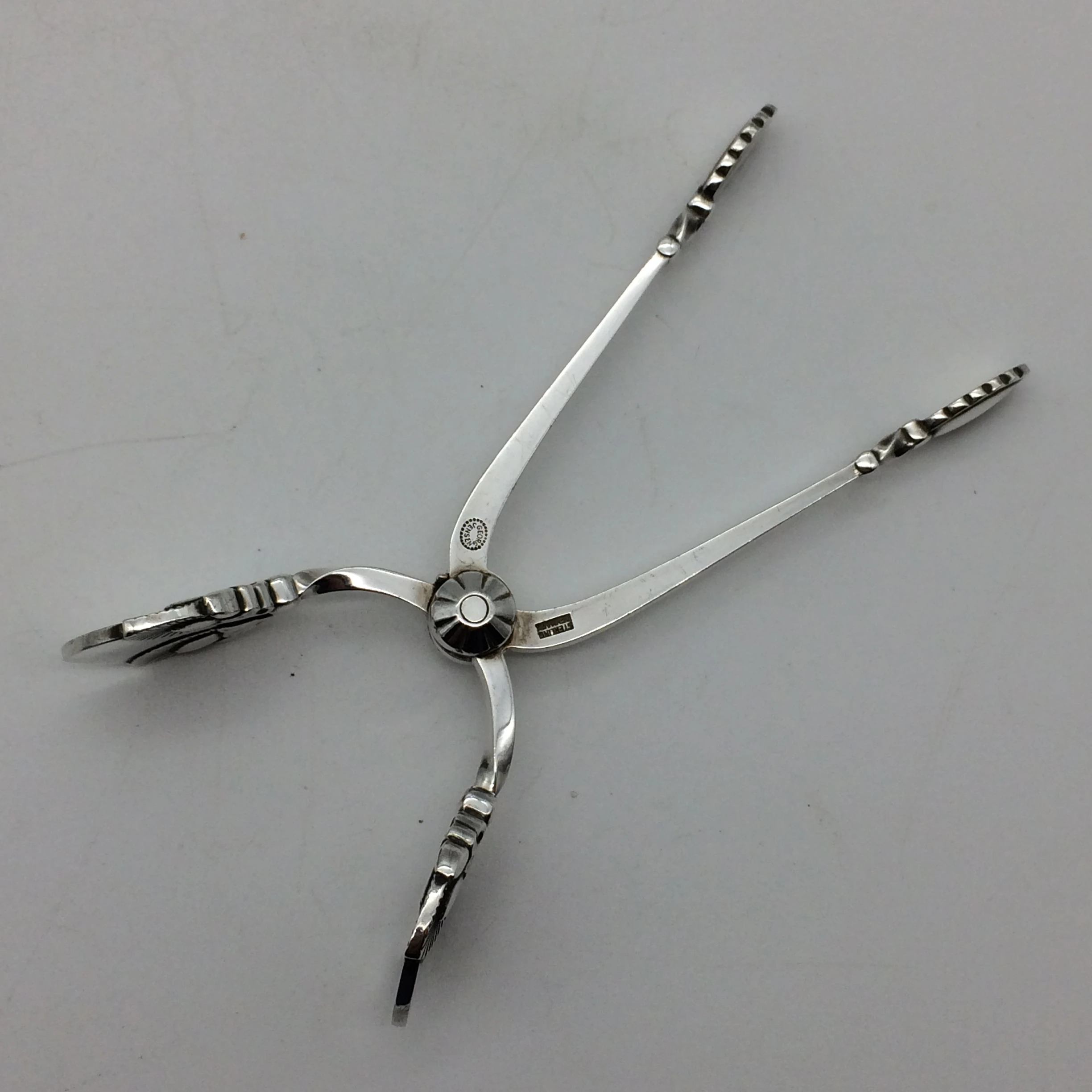 Rare Silver Georg Jensen ‘Bittersweet’ Sugar Tongs