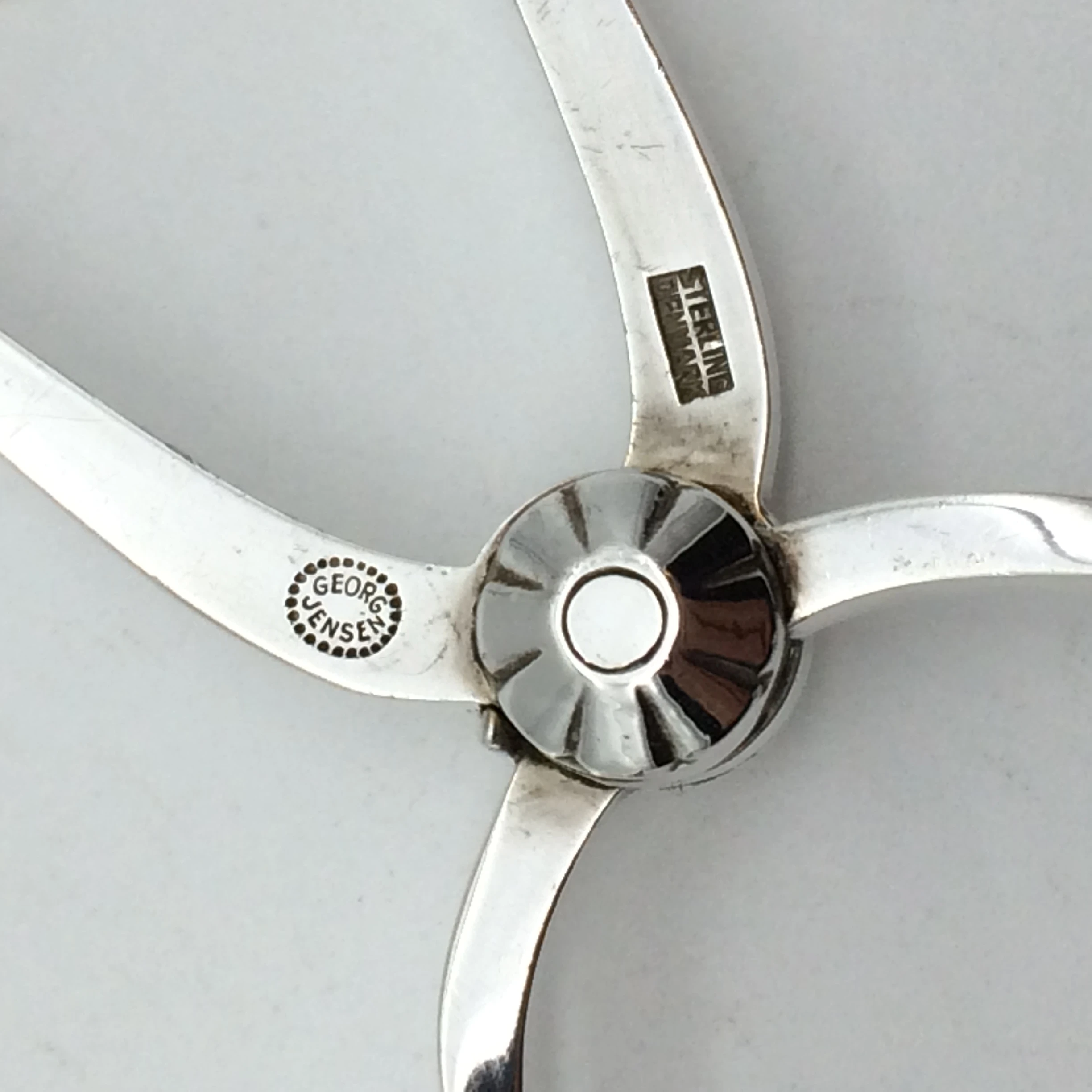 Rare Silver Georg Jensen ‘Bittersweet’ Sugar Tongs