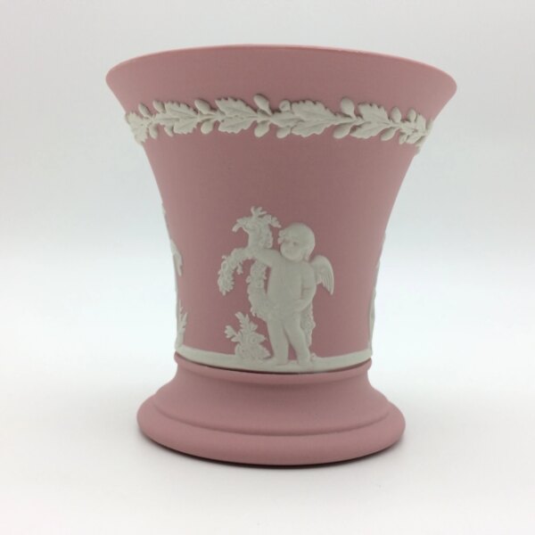 Pink Wedgwood Jasperware Vase