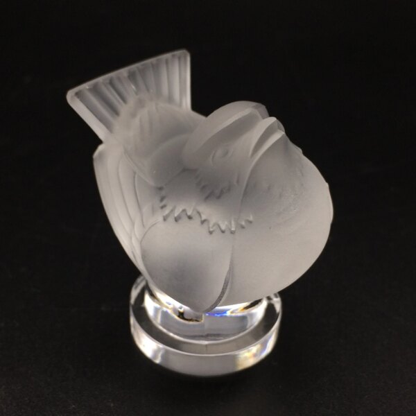 Signed ‘Lalique’ Crystal ‘Robin’ Figurine